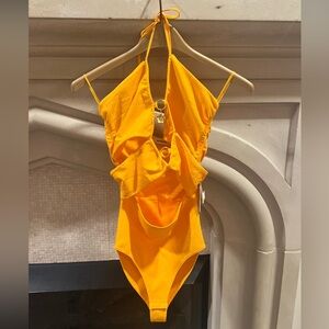 Sandro Assiya Backless Halter Bodysuit